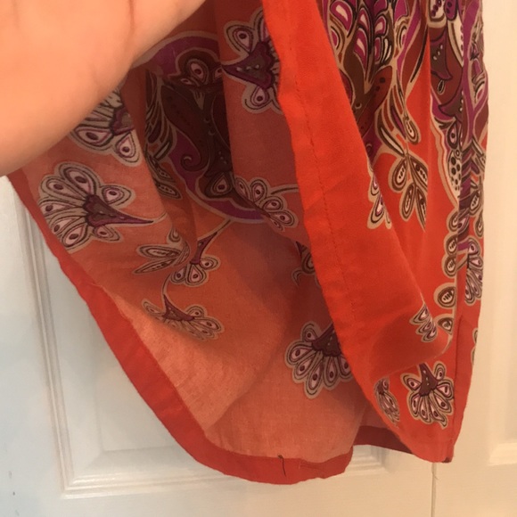 Xhilaration Floral Print Two-Toned Drop Waist Dress - Picture 8 of 8